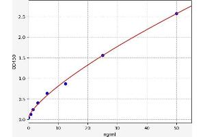 Typical standard curve (LMF1 Kit ELISA)