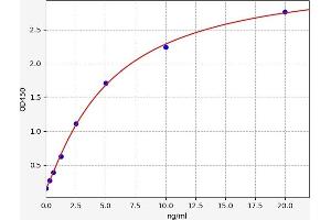 Typical standard curve (CCR5 Kit ELISA)