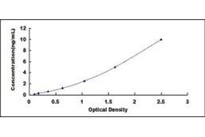 Typical standard curve (HVCN1 Kit ELISA)
