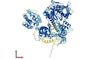 AlphaFold protein structure predicition of Human Recombinant DIS3 Protein, UniprotID Q9Y2L1