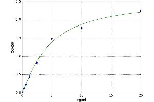 A typical standard curve (SOCS1 Kit ELISA)