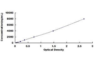 Typical standard curve