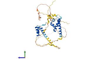AlphaFold protein structure predicition of Mouse Recombinant Pou5f1 Protein, UniprotID P20263