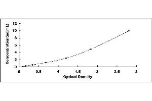 Typical standard curve