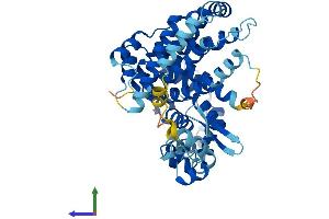 AlphaFold protein structure predicition of Human Recombinant ZMYND10 Protein, UniprotID O75800