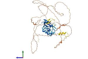 AlphaFold protein structure predicition of Human Recombinant SOCS6 Protein, UniprotID O14544