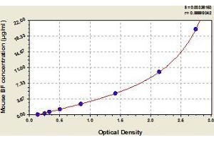 Typical Standard Curve (Complement Factor B Kit ELISA)