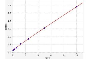 Typical standard curve (COL15A1 Kit ELISA)