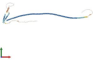 AlphaFold protein structure predicition of Mouse Recombinant Iqcg Protein, UniprotID Q80W32