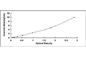 Typical standard curve