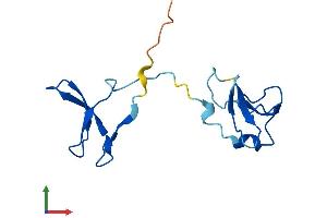 AlphaFold protein structure predicition of Mouse Recombinant Polr2i Protein, UniprotID P60898