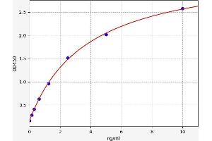 Typical standard curve (Nephrin Kit ELISA)