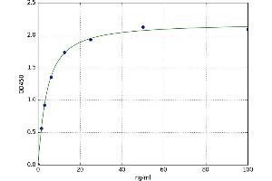 A typical standard curve (PKC delta Kit ELISA)