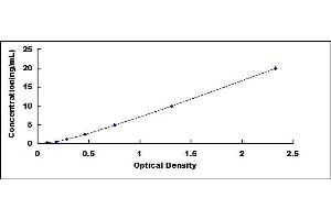 Typical standard curve (Spindly Kit ELISA)