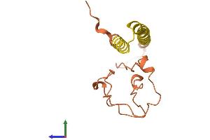 AlphaFold protein structure predicition of Human Recombinant LINC00469 Protein, UniprotID Q8N7U9