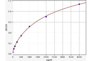 Typical standard curve (ALOX15 Kit ELISA)