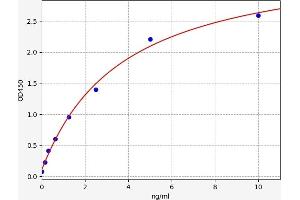 Typical standard curve (RRM2B Kit ELISA)