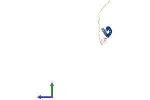 AlphaFold protein structure predicition of Mouse Recombinant Sycp3 Protein, UniprotID P70281
