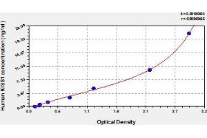 Typical Standard Curve (KISS1 Kit ELISA)