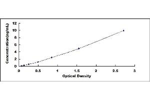Typical standard curve (Oxytocin Receptor Kit ELISA)