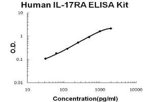 Human IL-17RA PicoKine ELISA Kit standard curve (IL17RA Kit ELISA)