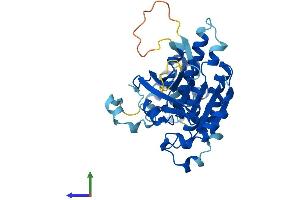 AlphaFold protein structure predicition of Human Recombinant XRCC3 Protein, UniprotID O43542