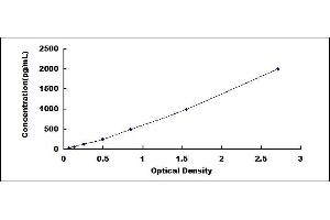 Typical standard curve (MT1 Kit ELISA)