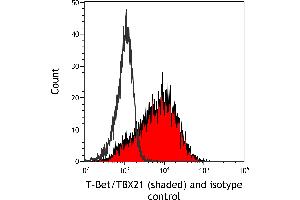 Flow Cytometry (FACS) image for anti-T-Bet (AA 485-535) antibody (ABIN7455151)