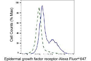 Validation of Epidermal growth factor receptor knockdown using flow cytometry. (EGFR anticorps)