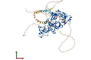 AlphaFold protein structure predicition of Human Recombinant L3MBTL2 Protein, UniprotID Q969R5