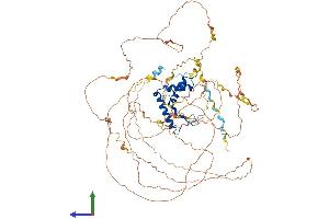 AlphaFold protein structure predicition of Human Recombinant SOX30 Protein, UniprotID O94993