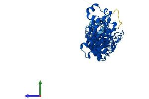 AlphaFold protein structure predicition of Human Recombinant ASB4 Protein, UniprotID Q9Y574
