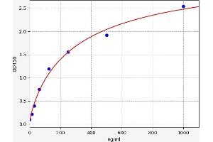 Typical standard curve (IFNa14 Kit ELISA)