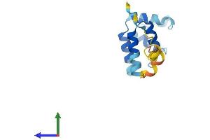 AlphaFold protein structure predicition of Mouse Recombinant Pea15 Protein, UniprotID Q62048