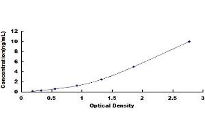 Typical standard curve