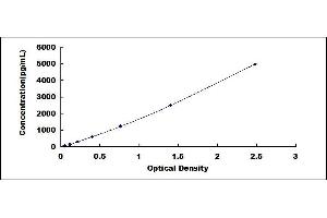 Typical standard curve (Laminin alpha 5 Kit ELISA)