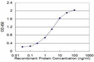 Detection limit for recombinant GST tagged RP2 is approximately 0.