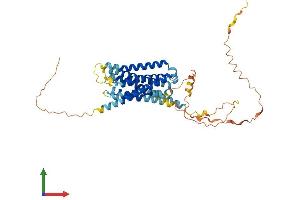 AlphaFold protein structure predicition of Mouse Recombinant Gpr61 Protein, UniprotID Q8C010