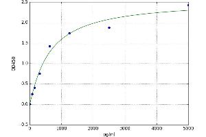 A typical standard curve (HNRNPF Kit ELISA)