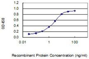 Detection limit for recombinant GST tagged ANKS3 is 0. (ANKS3 anticorps  (AA 1-527))