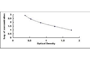 Typical standard curve (Prostaglandin F2alpha Kit ELISA)