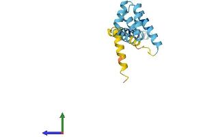 AlphaFold protein structure predicition of Human Recombinant TOMM20 Protein, UniprotID Q15388