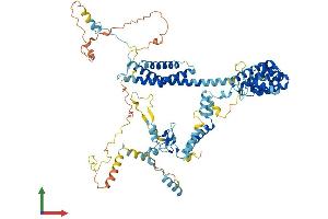 AlphaFold protein structure predicition of Human Recombinant UVSSA Protein, UniprotID Q2YD98