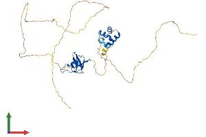 AlphaFold protein structure predicition of Mouse Recombinant Samsn1 Protein, UniprotID P57725