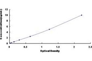 Typical standard curve (GPC2 Kit ELISA)