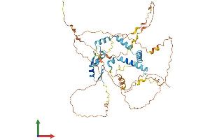 AlphaFold protein structure predicition of Human Recombinant NUFIP1 Protein, UniprotID Q9UHK0