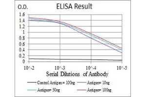 Black line: Control Antigen (100 ng), Purple line: Antigen(10 ng), Blue line: Antigen (50 ng), Red line: Antigen (100 ng),