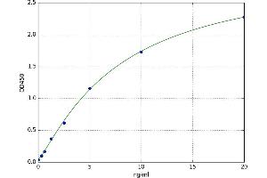 A typical standard curve (BCL2L1 Kit ELISA)