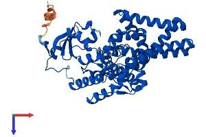 AlphaFold protein structure predicition of Mouse Recombinant Fads3 Protein, UniprotID Q9JJE7