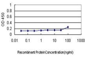 Detection limit for recombinant GST tagged COX6C is approximately 1ng/ml as a capture antibody. (COX6C anticorps  (AA 1-75))